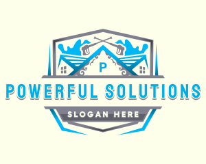 Pressure Washer Sanitation logo design