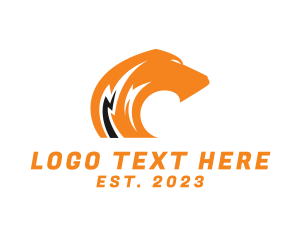 Lion - Lightning Hound Dog logo design