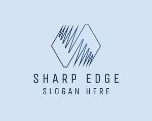 Zigzag Polygon Company logo design