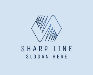 Zigzag Polygon Company logo design