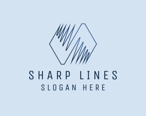 Zigzag Polygon Company logo design