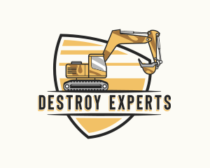 Industrial Construction Excavation logo design