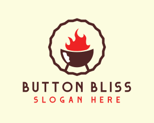 Smoked Hot Barbecue BBQ Grill logo design