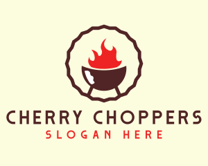 Smoked Hot Barbecue BBQ Grill logo design