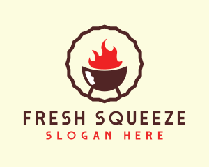 Smoked Hot Barbecue BBQ Grill logo design