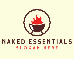 Smoked Hot Barbecue BBQ Grill logo design