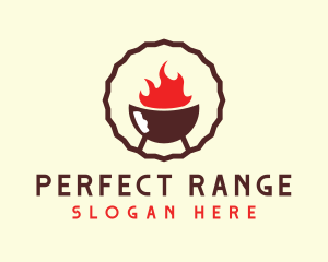 Smoked Hot Barbecue BBQ Grill logo design