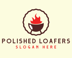 Smoked Hot Barbecue BBQ Grill logo design