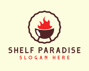 Smoked Hot Barbecue BBQ Grill logo design