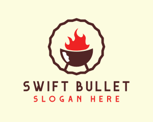 Smoked Hot Barbecue BBQ Grill logo design