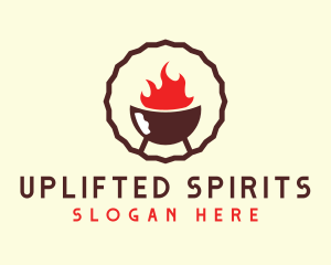 Smoked Hot Barbecue BBQ Grill logo design