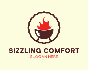 Smoked Hot Barbecue BBQ Grill logo
