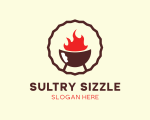 Smoked Hot Barbecue BBQ Grill logo