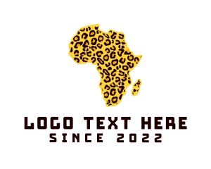 Leopard African Map logo