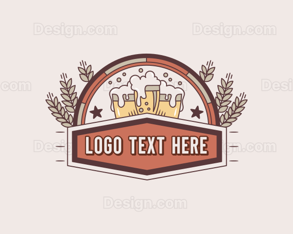 Liquor Beer Mug Logo