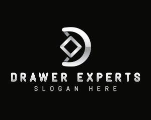 Silver Company Letter D logo design