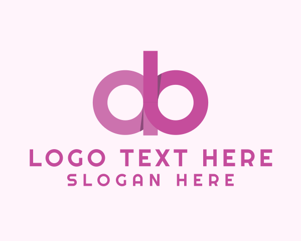 Letter Db logo example 3