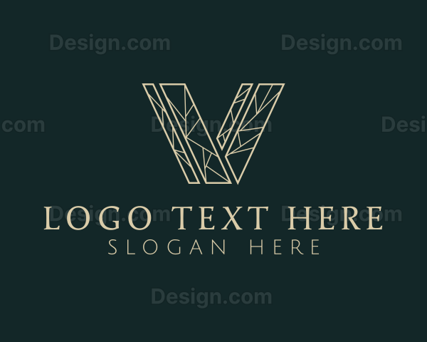 Luxury Business Letter V Logo