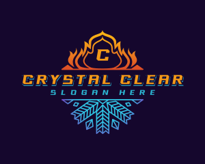 Fire Crystal Ice  logo design