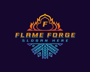 Fire Crystal Ice  logo design