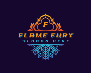 Fire Crystal Ice  logo design