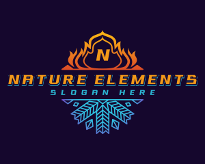 Fire Crystal Ice  logo design