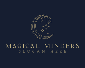 Star Moon Floral logo design