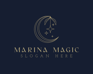 Star Moon Floral logo design