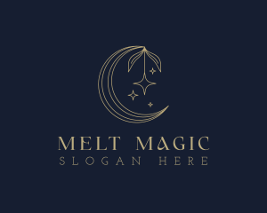 Star Moon Floral logo design