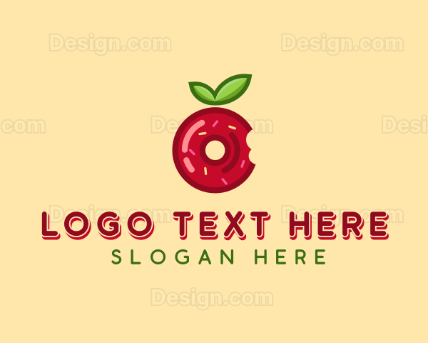 Apple Jelly Donut Logo