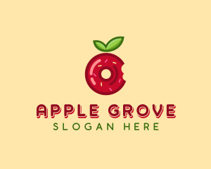 Apple Jelly Donut  logo design