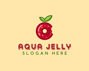 Apple Jelly Donut  logo design