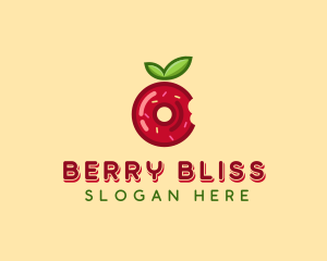 Apple Jelly Donut  logo design