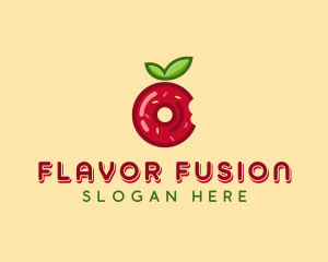 Apple Jelly Donut  logo design