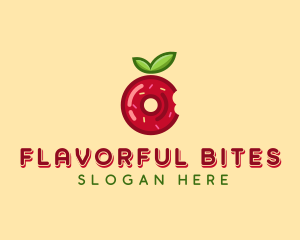 Apple Jelly Donut  logo design