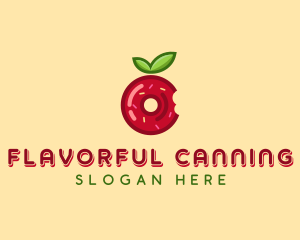 Apple Jelly Donut  logo design