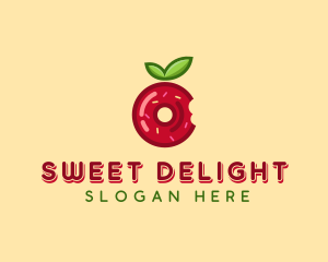 Apple Jelly Donut  logo design