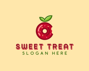 Apple Jelly Donut  logo design