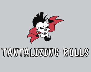 Punk Rock Skull Gangster logo design