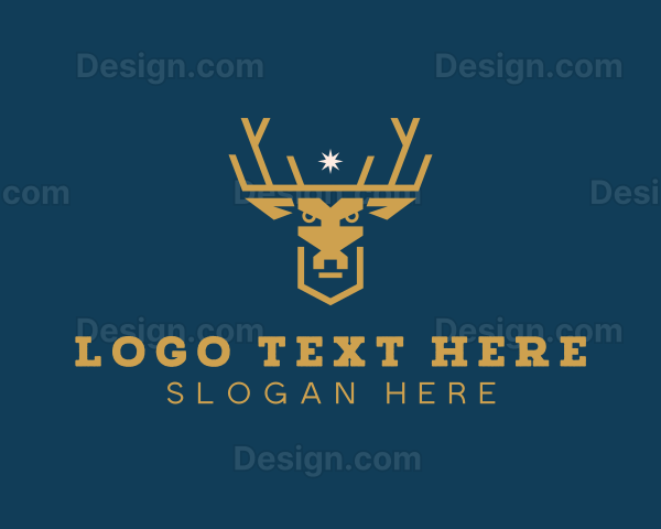 Deer Elk Crown Logo