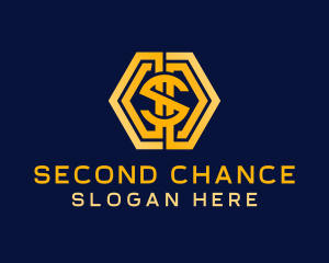 Tech Dollar Currency Letter S logo design