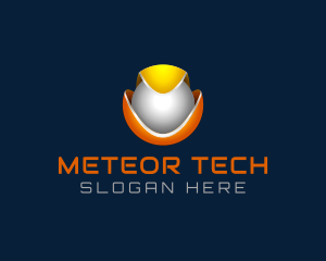 3D Tech Sphere logo design