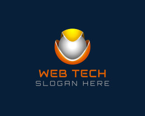 3D Tech Sphere logo design