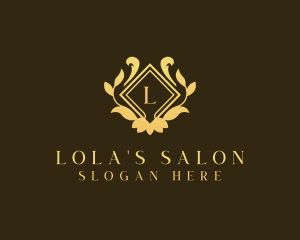 Botanical Flower Salon logo design