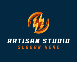 Electric Lightning Charge logo design