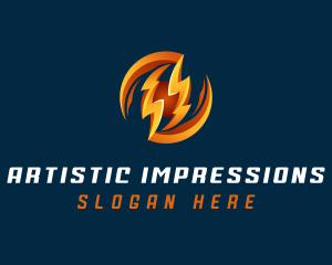 Electric Lightning Charge logo design