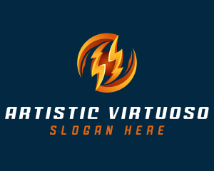 Electric Lightning Charge logo design