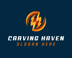 Electric Lightning Charge logo design