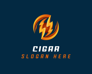 Electric Lightning Charge logo design