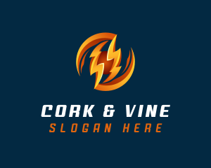 Electric Lightning Charge logo design